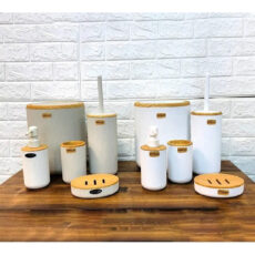 ست سرویس بهداشتی 5 پارچه امپرلند مدل کریز طرح چوب کد TP9356