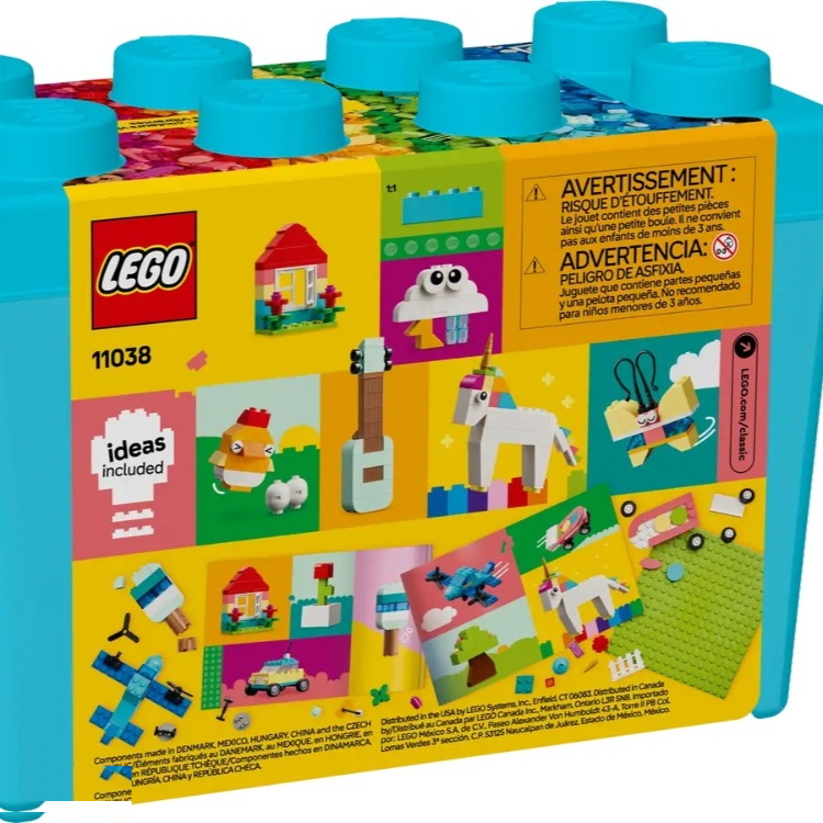 ساختنی لگو سری کلاسیک مدل Vibrant Creative Brick Box کد 11038