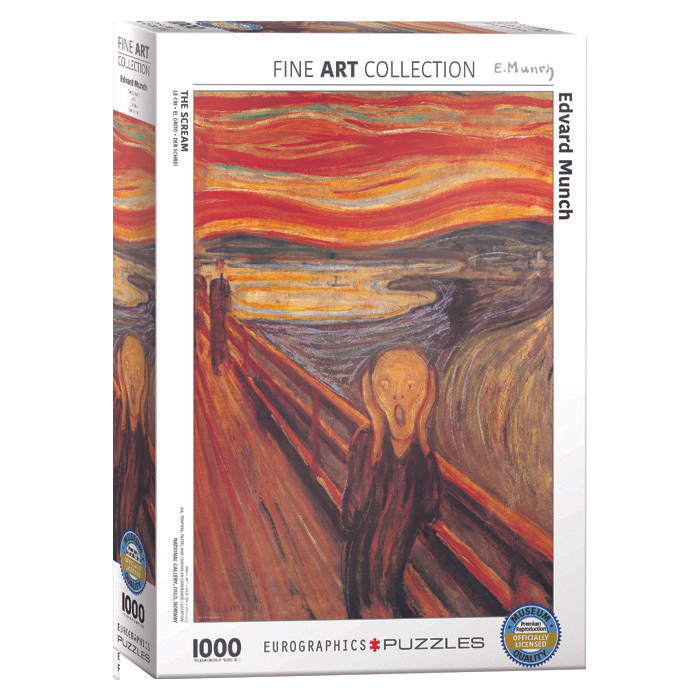 پازل 1000 تکه یوروگرافیکس پازلز مدل The Scream كد 60004489
