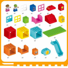 لگو ساختنی مدل خانه شاد