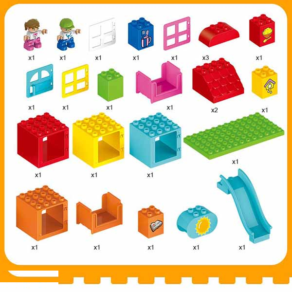 لگو ساختنی مدل خانه شاد