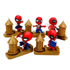 فیگور اسپایدرمن طرح قلعه شنی مجموعه 5 عددی