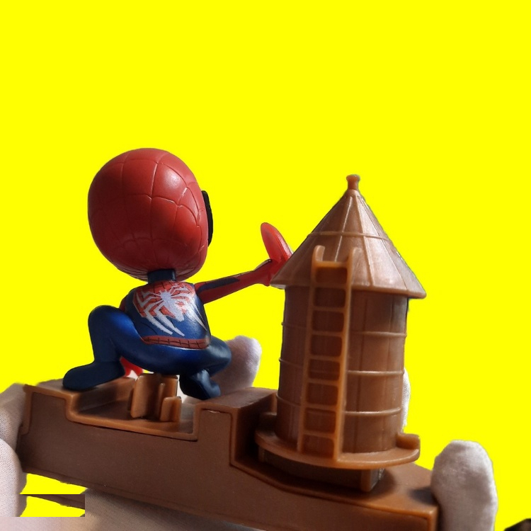 فیگور اسپایدرمن طرح قلعه شنی مجموعه 5 عددی