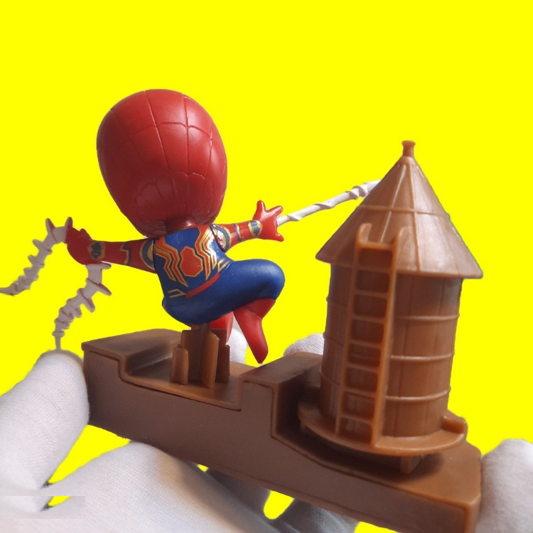 فیگور اسپایدرمن طرح قلعه شنی مجموعه 5 عددی