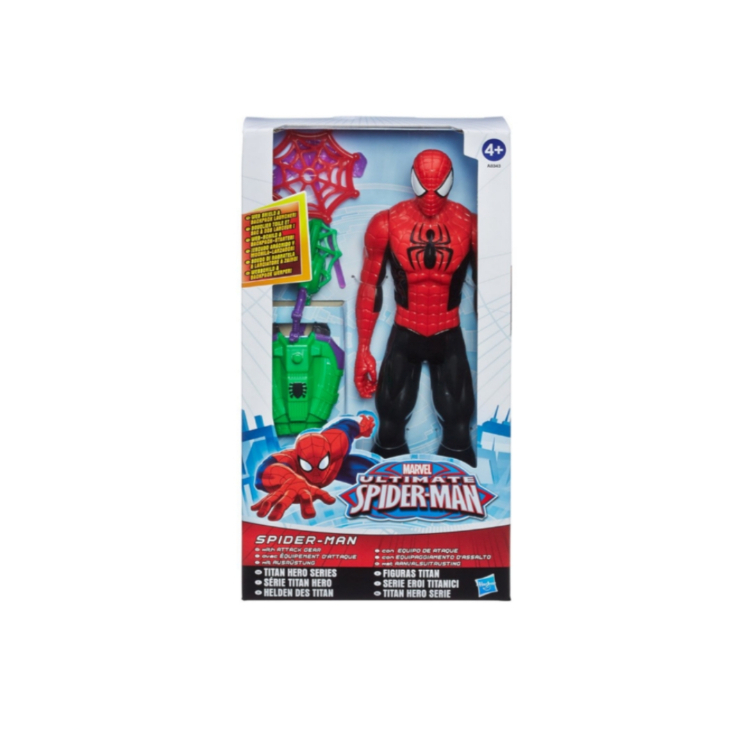 اکشن فیگور هاسبرو طرح التیمیت اسپایدرمن کد 8343 رنگ قرمز مشکی