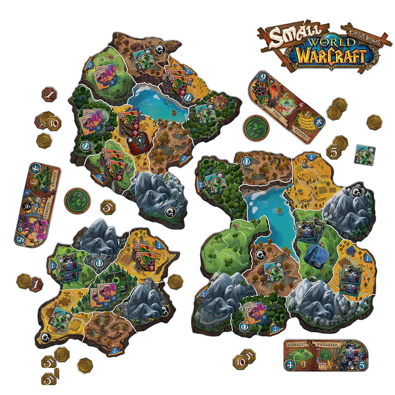 بازی فکری مدل دنیای کوچک دنیای وارکرفت SMALL WORLD WORLD OF WARCRAFT