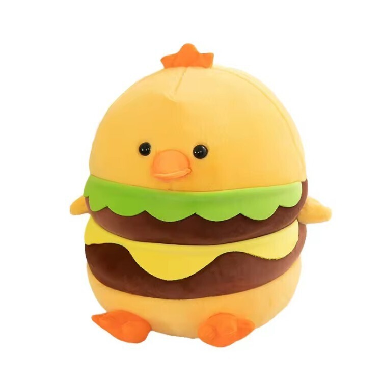 عروسک طرح جوجه همبرگری کد 22 سایز 30 سانتی متر