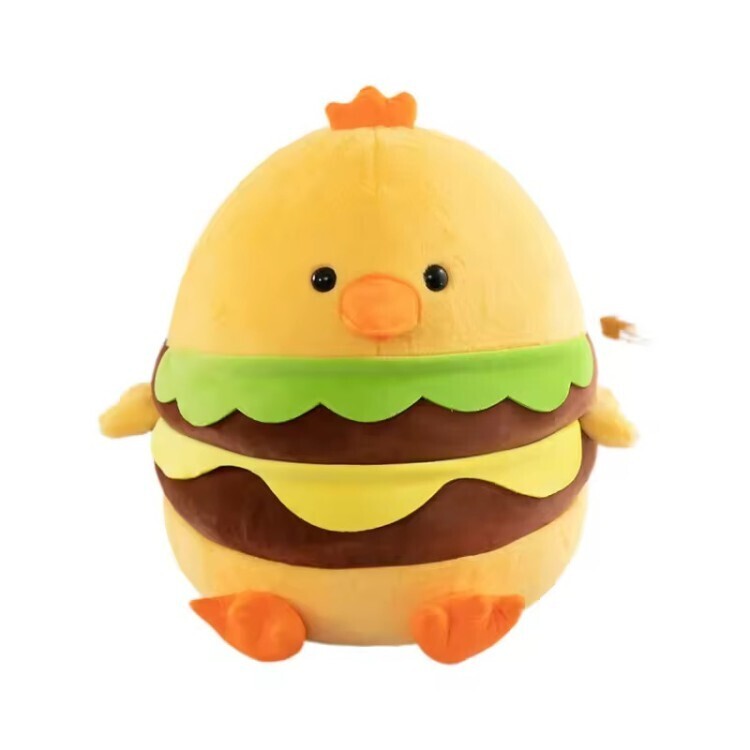 عروسک طرح جوجه همبرگری کد 22 سایز 30 سانتی متر