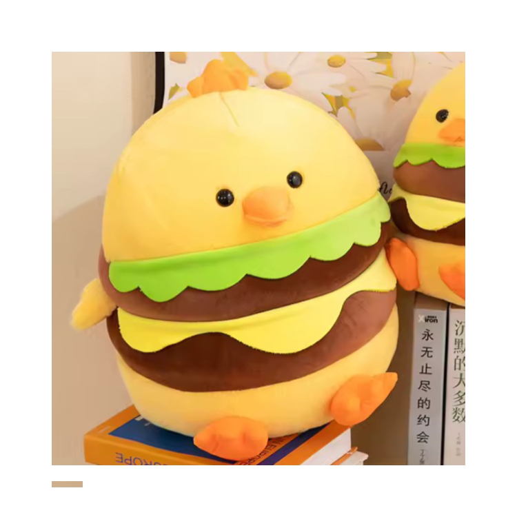 عروسک طرح جوجه همبرگری کد 22 سایز 30 سانتی متر