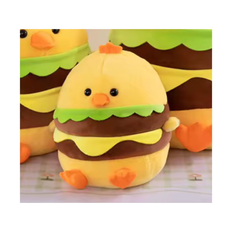 عروسک طرح جوجه همبرگری کد 22 سایز 30 سانتی متر