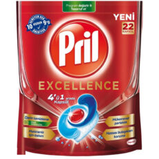 قرص ماشین ظرفشویی پریل مدل excellence بسته 22 عددی