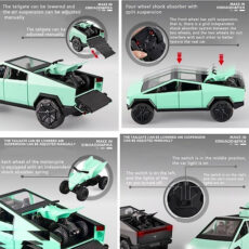 ماشین فلزی تسلا سایبر تراک‌ مدل مقیاس 1/24