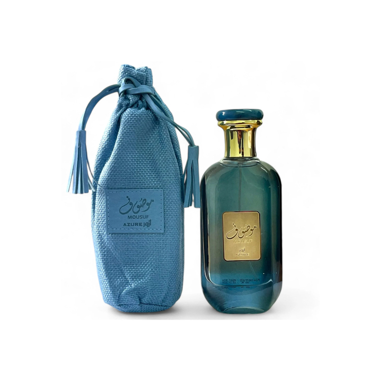 ادو پرفیوم مردانه ارض الزعفران مدل موصوف آزور آبی حجم 100 میلی لیتر