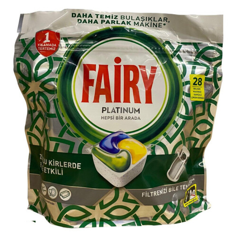 قرص ماشین ظرفشویی فیری مدل پلاتینیوم بسته 28 عددی