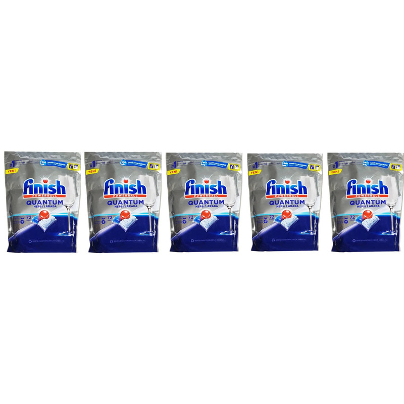 قرص ماشین ظرفشویی فینیش مدل Quantum پنج بسته 72 عددی