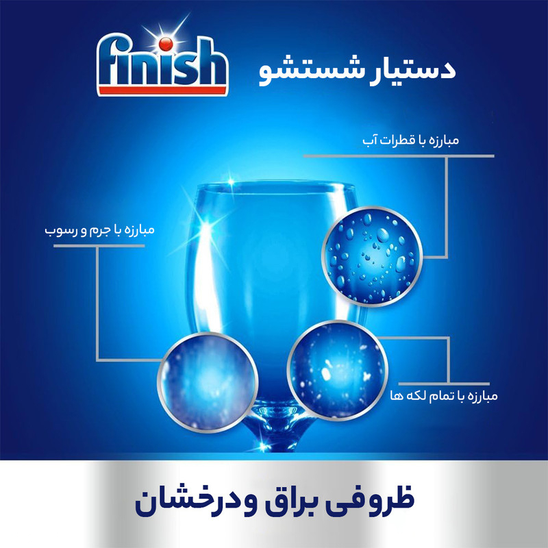مایع جلادهنده ماشین ظرفشویی فینیش مدل Black Parlatici Leamon حجم 800 میلی لیتر