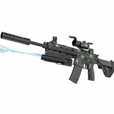 تفنگ اسباب بازی مدل تیر ژله ای و آبپاش کد G949-4 رنگ سبز ارتشی