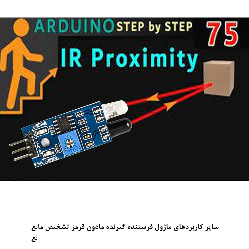 کیت آموزش الکترونیک مهندسیکا مدل ماژول تشخیص مانع مادون قرمز IR FC-51