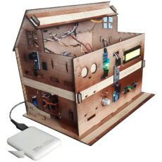 ماکت آموزشی مهندسیکا مدل خانه هوشمند کنترل موبایل Blutooth-022