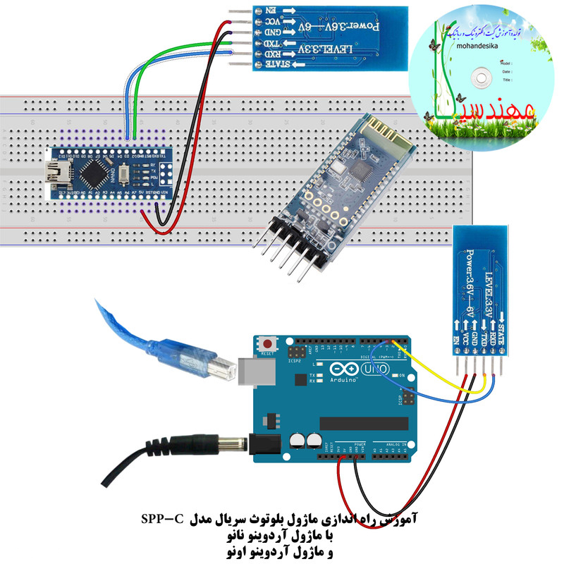 کیت آموزش الکترونیک مهندسیکا مدل خلاقیت گاما 2_Arduinoo+70