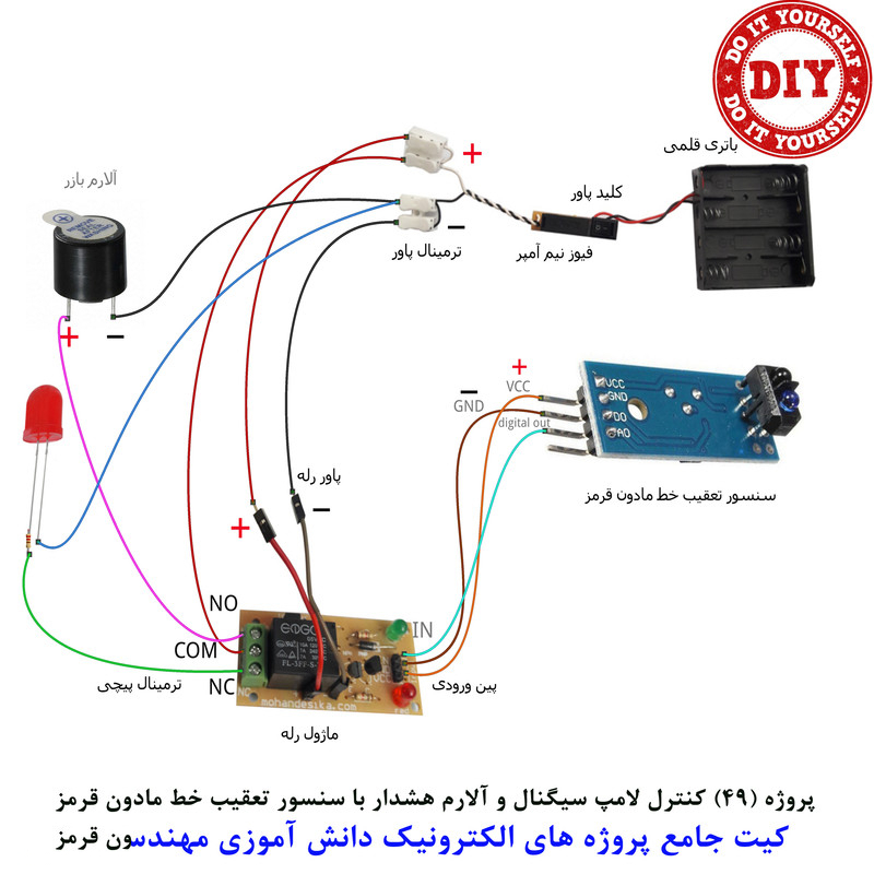 کیت آموزش الکترونیک مهندسیکا مدل 55 پروژه جامع دانش آموزی DIY+55