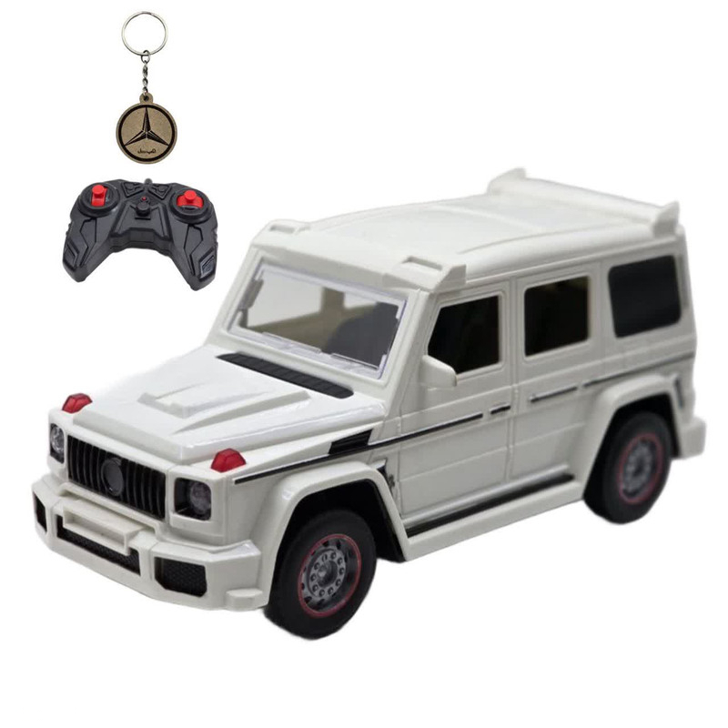 ماشین بازی کنترلی ناب سل مدل بنز جی کلاس دودزا شارژی چراغدار به همراه جاسوییچی Mercedes-Benz G-Class