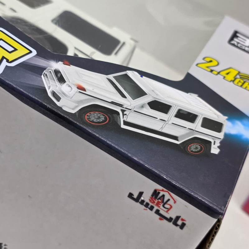 ماشین بازی کنترلی ناب سل مدل بنز جی کلاس دودزا شارژی چراغدار به همراه جاسوییچی Mercedes-Benz G-Class