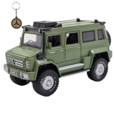ماکت ماشین ناب سل مدل بنز یونیماگ MERCEDES BENZ UNIMOG U5000 همراه با جاسوییچی