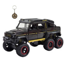 ماکت ماشین ناب سل مدل بنز باراباس 6 چرخ آفرود فلزی فنردار MERCEDES BENZ BARABASS 6x6 به همراه جاسوییچی