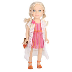 عروسک دخترانه کد 004 سایز 46 سانتی متر