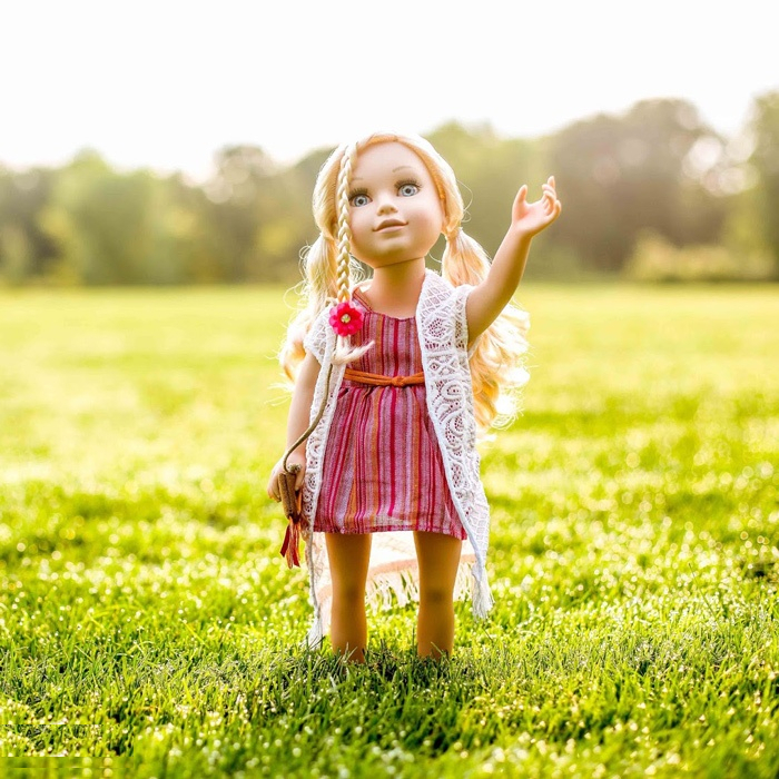 عروسک دخترانه کد 004 سایز 46 سانتی متر