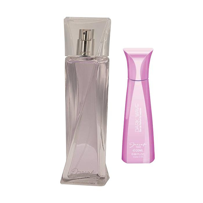 ادوپرفیوم زنانه ژک ساف (Jacsaf) مدل DARK WAVE حجم 100 میلی‌لیتر به همراه عطر جیبی مدل DARK WAVE حجم 20 میلی‌لیتر