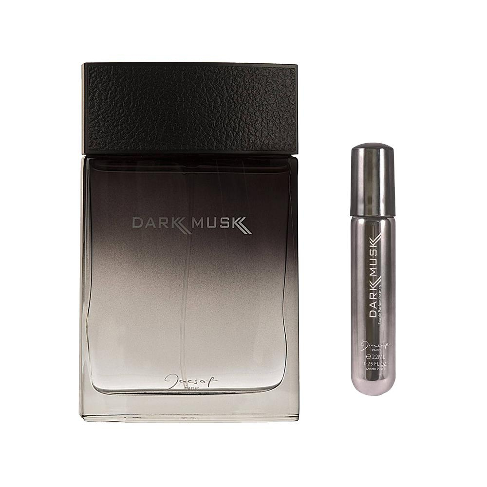 ادوپرفیوم مردانه ژک ساف مدل DARK Musk حجم 100 میلی‌ لیتر به همراه عطر جیبی