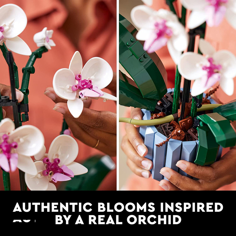 لگو گل ارکیده و گلدان 608 قطعه مدل بوتانیکال کد 12390