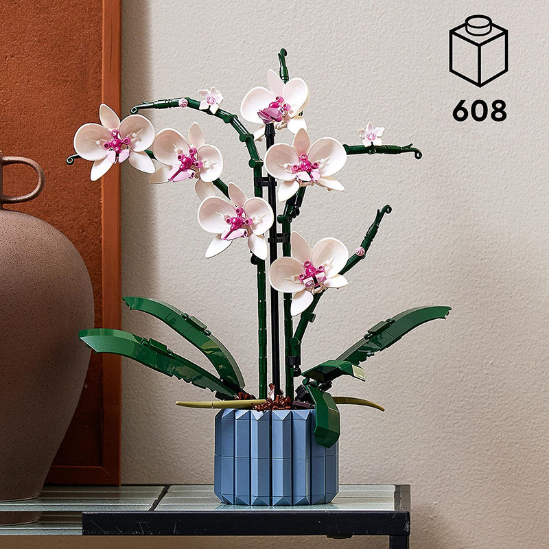 لگو گل ارکیده و گلدان 608 قطعه مدل بوتانیکال کد 12390