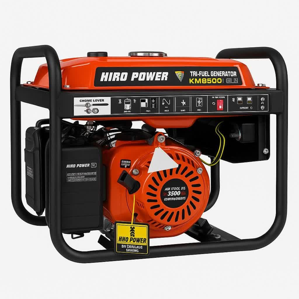 موتور برق گازسوز 7 اسب بخار هیرو پاور مدل km8500+GLN