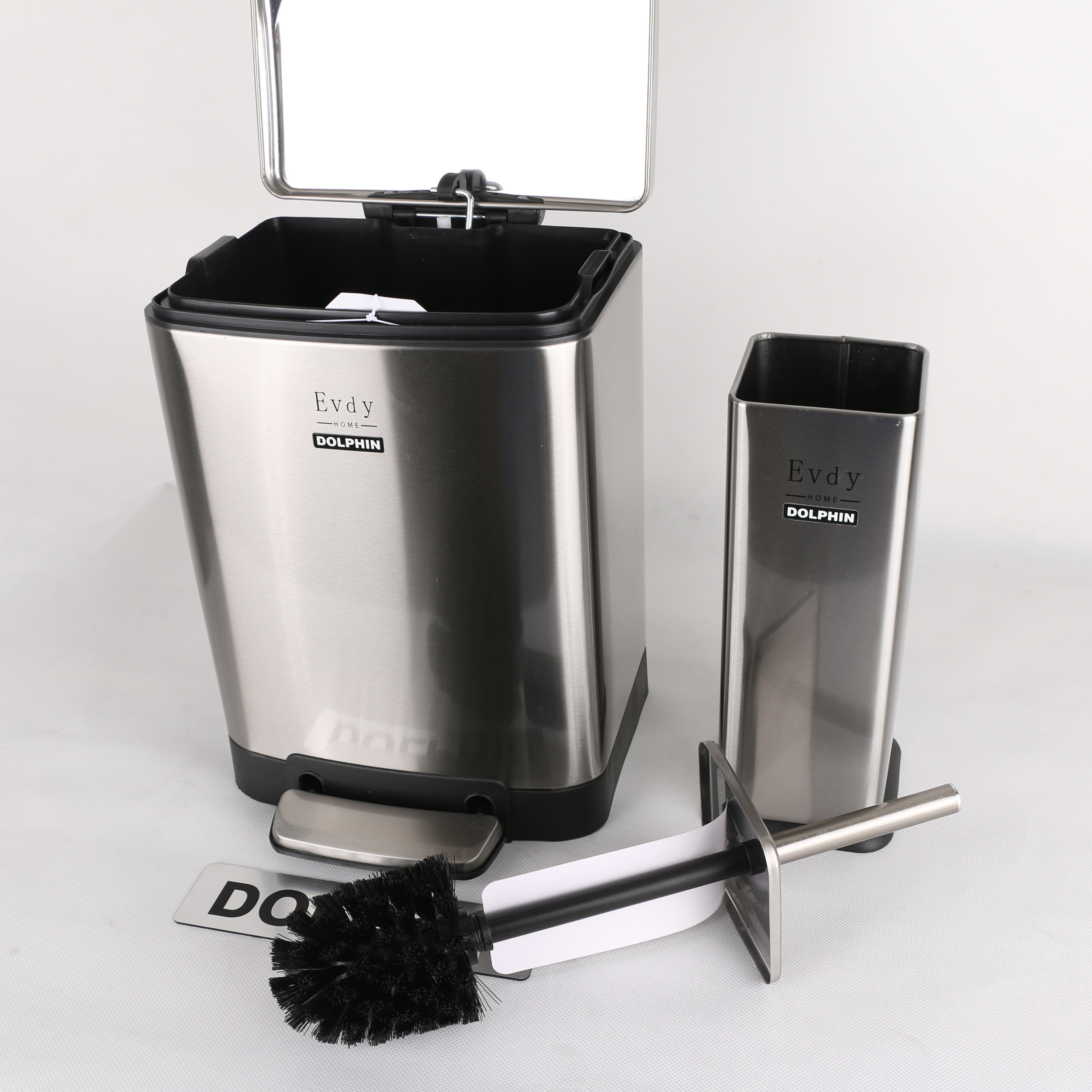 ست سطل و فرچه دلفین مدل Evd-226-6lt-ss