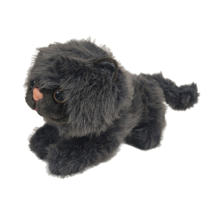 عروسک طرح گربه پشمالو کد 01 سایز 20 سانتی متر