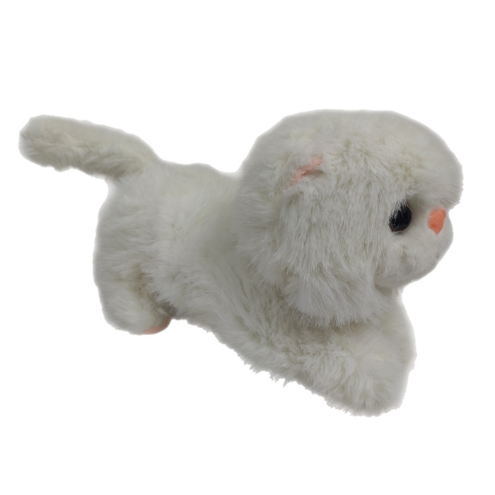 عروسک طرح گربه پشمالو کد 01 سایز 20 سانتی متر