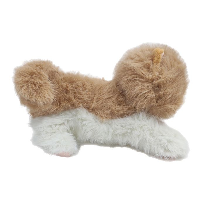 عروسک طرح گربه پشمالو کد 01 سایز 20 سانتی متر