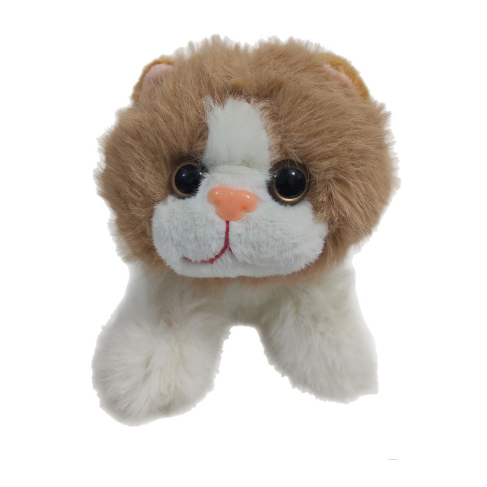 عروسک طرح گربه پشمالو کد 01 سایز 20 سانتی متر