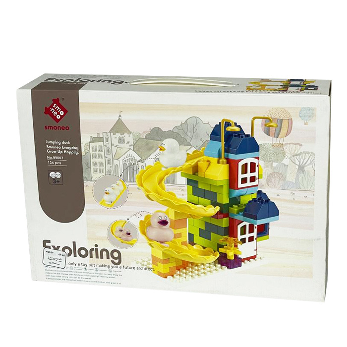 ساختنی لگو 134 قطعه طرح سرسره و جوجه اردک کد 101379