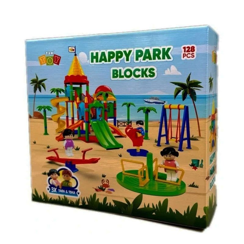 ساختنی 128 قطعه ناب سل مدل پارک شادی