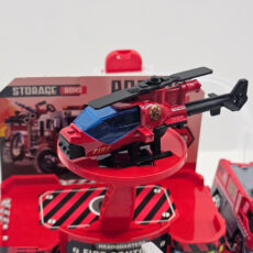 ست 8 تکه ماشین بازی ناب سل مدل پارکینگ چمدانی آتش نشانی