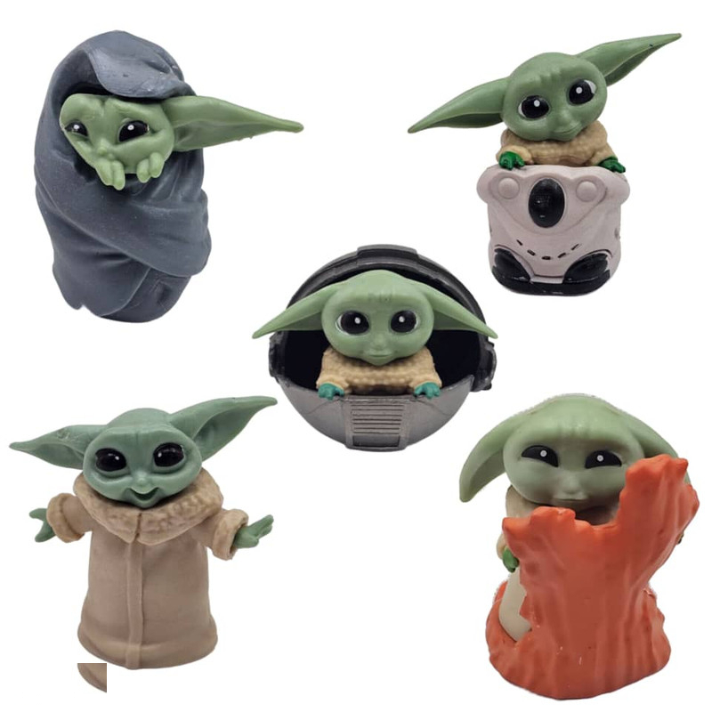 فیگور ناب سل مدل بیبی یودا و دوستان مجموعه 5 عددی