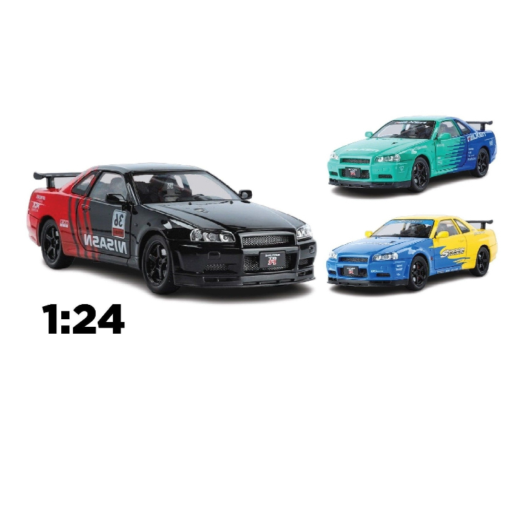 ماکت ماشین مدل نیسان GT-R34