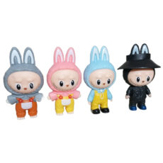 فیگور مدل لبوبو کد 836 ارتفاع 8 سانتی متر مجموعه 4 عددی