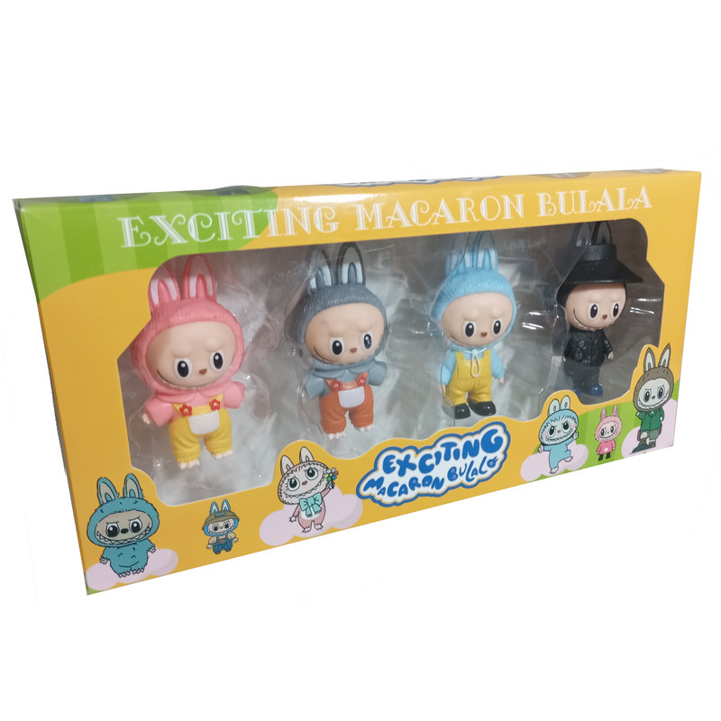 فیگور مدل لبوبو کد 836 ارتفاع 8 سانتی متر مجموعه 4 عددی