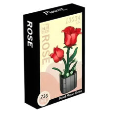 ساختنی 226 تکه مدل گلدان گل رز کد 1-13034