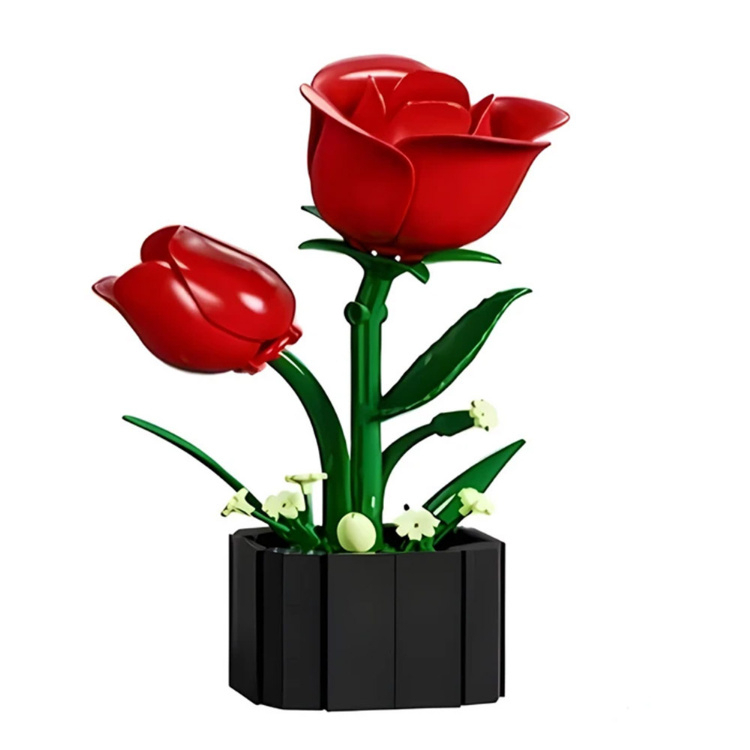 ساختنی 226 تکه مدل گلدان گل رز کد 1-13034